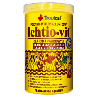 Сухой корм Tropical Ichtio-Vit для всех аквариумных рыб, 120 г (хлопья) от Tropical