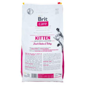 Сухой корм Brit Care Cat GF Kitten HGrowth & Development для котят, здоровый рост и развитие, 7 кг от Brit Care