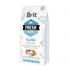 Сухой корм Brit Fresh для взрослых собак больших пород, для мышц и суставов, с рыбой и тыквой, 2,5 кг