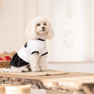 Сукня Chanti ТМ Pet Fashion для собак XS білий/чорний від