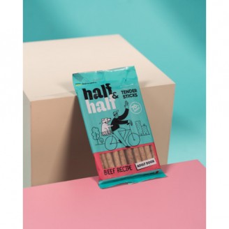 Лакомства для собак Half&Half в форме мясных палочек с говядиной, 100 г от