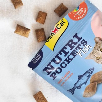 Лакомство для кошек GimCat Nutri Pockets Fish Лосось 60 г от GimCat