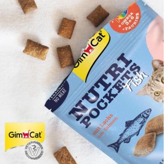 Лакомство для кошек GimCat Nutri Pockets Fish Лосось 60 г от GimCat