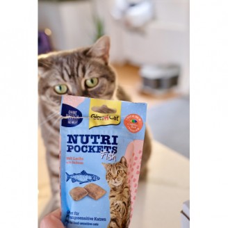 Лакомство для кошек GimCat Nutri Pockets Fish Лосось 60 г от GimCat