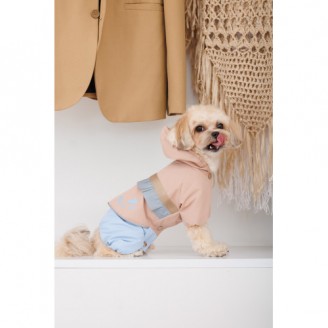 Дощовик Pet Fashion Tina для дівчаток розмір XL бежевий/блакитний від