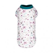 Футболка Pet Fashion Flora для собак хлопок белый трикотаж с цветочным принтом XXS