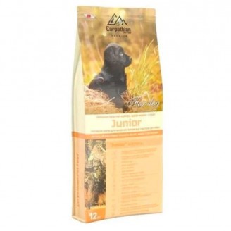 Купить Carpathian Pet Food (Карпатиян Пэт Фуд) Junior - Сухой корм для щенков 12 кг от Carpathian Pet Food — Carpathian для собак | Zooprostir