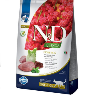 Купить Фармина сухой корм N&D DIGESTION LAMB & FENNEL ADULT 1.5 кг диет. питание при нарушении пищеварения от Farmina — Farmina для котов | Zooprostir