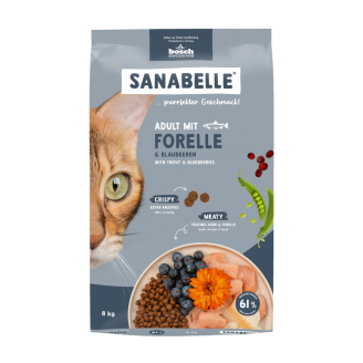 Купить Сухой корм для кошек Bosch Sanabelle Adult With Trout 8 кг от Bosch — Bosch Sanabelle (Санабель) | Zooprostir