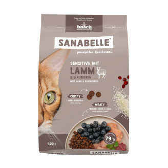 Купить Сухой корм для кошек Bosch Sanabelle Sensitive with lamb 400 гр от Bosch — Bosch Sanabelle (Санабель) | Zooprostir