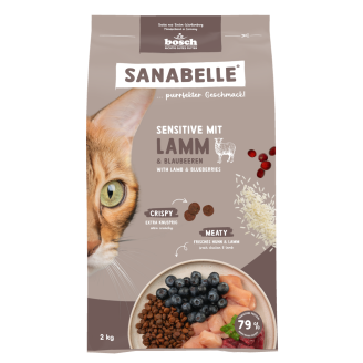 Купить Сухой корм для кошек Bosch Sanabelle Sensitive with lamb 2 кг от Bosch — Bosch Sanabelle (Санабель) | Zooprostir