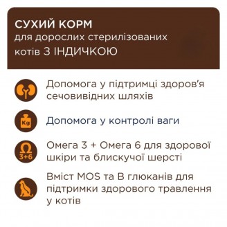Купить Корм Клуб 4 лапы Sterilised 14 кг для стерилизованных кошек и кастрированных котов с индейкой от Клуб 4 Лапы — Клуб 4 лапы | Zooprostir