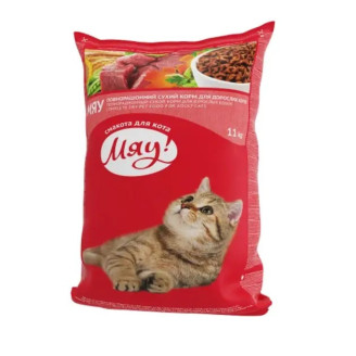 Купить Мяу с карасем 11 кг сухой корм для кошек от Мяу! — Мяу | Zooprostir