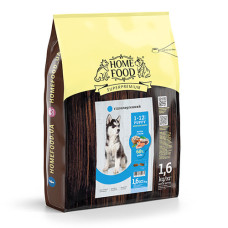 Сухой корм для щенков Home Food Puppy Medium/Maxi гипоаллергенный 1.6 кг форель с овощами