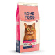 Сухой корм для кошек индейка и лосось Home Food Cat Adult здоровая кожа и блеск шерсти 10 кг