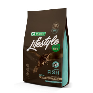 Nature's Protection Lifestyle GF White Fish Adult Cat сухой корм с белой рыбой для котов 1.5 кг от Nature's Protection