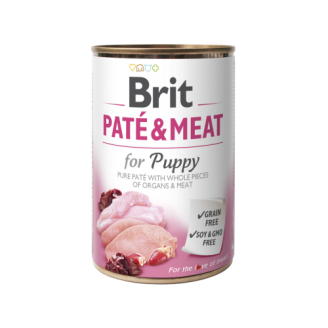 Вологий корм Brit Care Pate & Meat для цуценят, з куркою та індичкою, 400 г від Brit Care