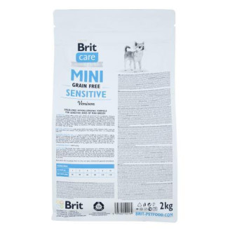 Купити Сухий корм Brit Care GF Mini Sensitive для собак мініатюрних порід з чутливим травленням, з олениною, 2 кг від Brit Care — Brit Care для собак | Zooprostir