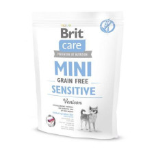 Сухой корм Brit Care GF Mini Sensitive для собак миниатюрных пород с чувствительным пищеварением, с олениной,