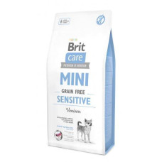 Сухой корм Brit Care GF Mini Sensitive для собак миниатюрных пород с чувствительным пищеварением, с олениной,