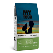 Сухий Корм Myfood Суперпреміум для кошенят з Куркою 0,5кг