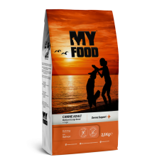 Сухий Корм Myfood Суперпреміум для дорослих собак середніх та великих порід з Лососем 2,5 кг