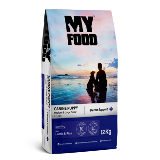 Сухой Корм Myfood Суперпремиум для щенков средних и крупных пород с Ягненком и Рисом 12 кг от Myfood