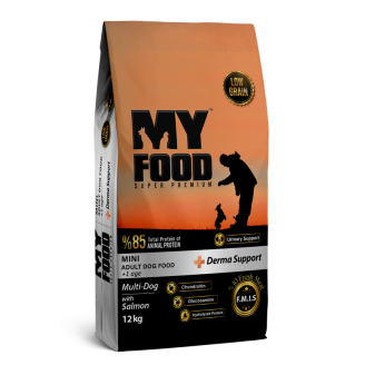 Сухой Корм Myfood Суперпремиум для взрослых собак малых пород с Лососем 12 кг от Myfood