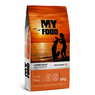 Купити Сухий Корм Myfood Суперпреміум для дорослих собак середніх та великих порід з Лососем 12 кг від Myfood — Myfood для собак | Zooprostir