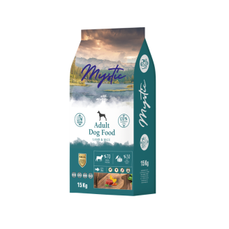 Сухой Корм Mystic Беззерновой для взрослых собак с ягненком и рисом 15 кг от Mystic