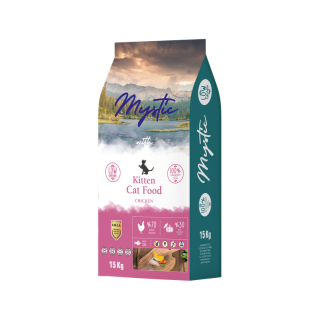 Сухий Корм Mystic Беззерновий для кошенят з Куркою 15 кг від Mystic