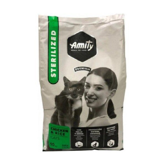 Купити Сухий корм Amity Sterilized Chicken 10 кг для стерилізованих котів з куркою від Amity — AMITY для кішок | Zooprostir