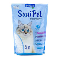 Наповнювач силікагелевий туалету для кішок Природа Sani Pet 5 л