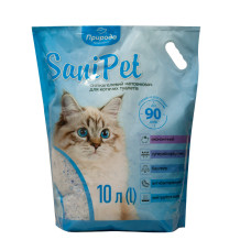 Наполнитель силикагелевого туалета для кошек Природа Sani Pet 10 л