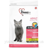 1st Choice Іndoor Vitality Adult 10 кг сухий корм для котів всіх порід з куркою