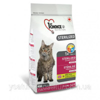 1st Choice Sterilized Chicken 2.4 кг корм для кастрированных котов и стерилизованных кошек
