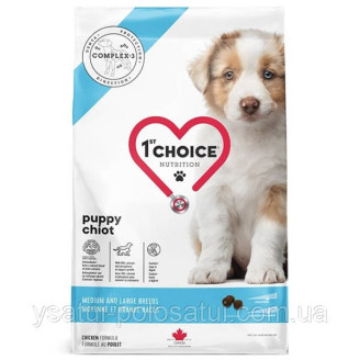Купити 1st Choice Puppy Medium and Large 2 кг сухий корм для цуценят середніх та великих порід від 1st Choice — 1st Choice для собак | Zooprostir